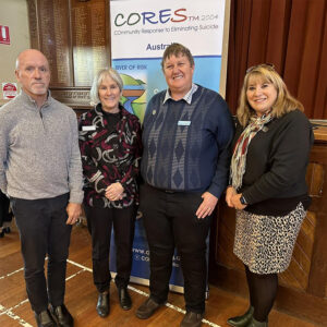May 2023 – at Sheffield to mark 20 years of CORES (Community Response to Eliminating Suicide).