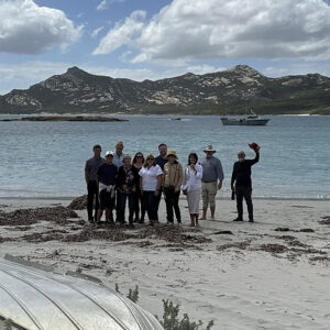 February 2023 – Flinders Island Tour visiting Killiecrankie to get a better understanding of the circular economy (recycling).